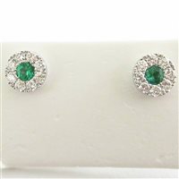 Orecchini Orelù Donna in Oro bianco Smeraldo 0.3 Ct OR10125ENA-A - OR10125ENA-A